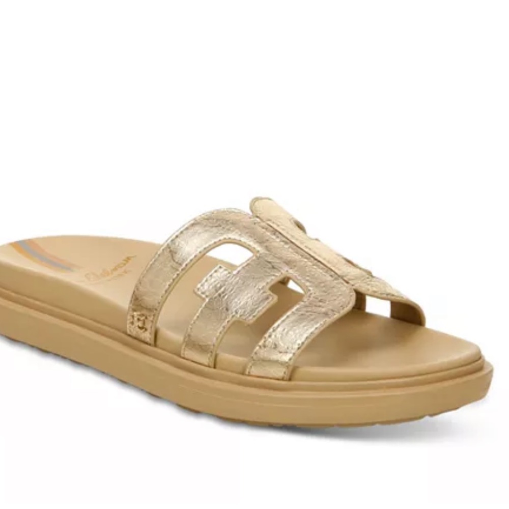 Sam Edelman Gold Leather Valeri Sandals - size 7.5 - Nearly New - Didn’t Fit